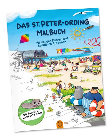 Jannes Weber: Das St. Peter-Ording Malbuch, Buch