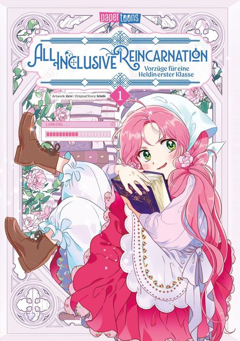 „All Inclusive Reincarnation“ und „Vorzüge für eine Heldin erster Klasse“. Ein farbenfrohes Manga-Cover mit einem Mädchen.