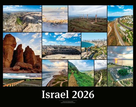 Israelkalender 2026 Black Version, Kalender