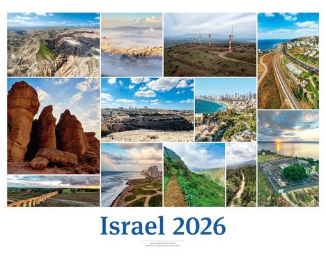 Israelkalender 2026 White Version, Kalender