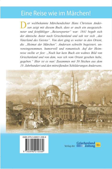Hans Christian Andersen: Griechenland und der Orient, Buch