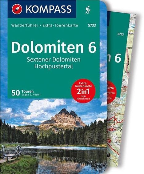 Eugen E. Hüsler: Kompass Wanderführer Sextner Dolomiten, Hochpustertal, Buch