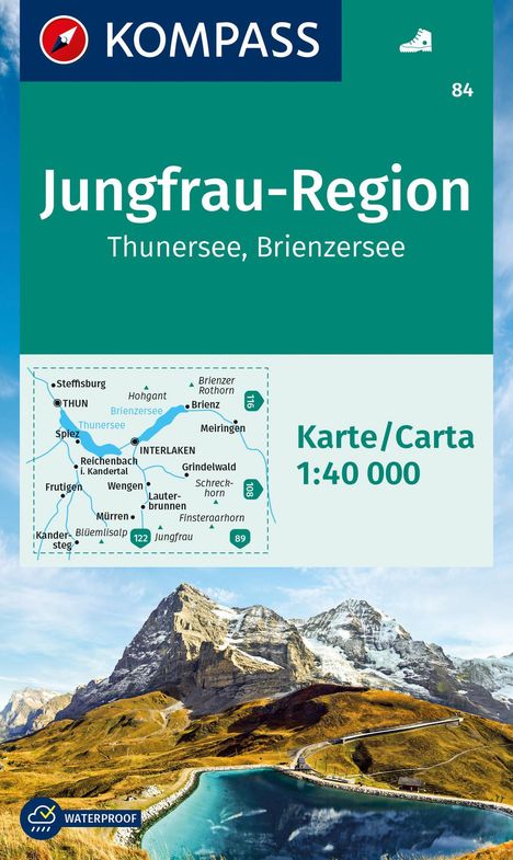 Jungfrau-Region - Thunersee - Brienzersee 1 : 40 000, Karten