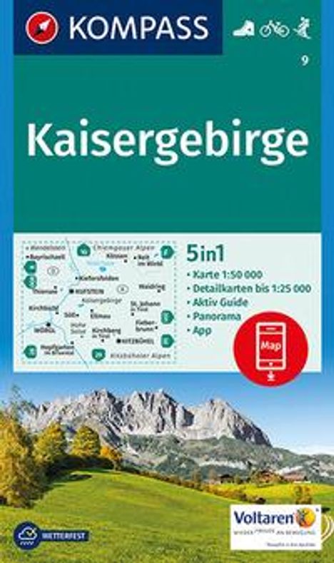 Kaisergebirge 1:50 000, Karten