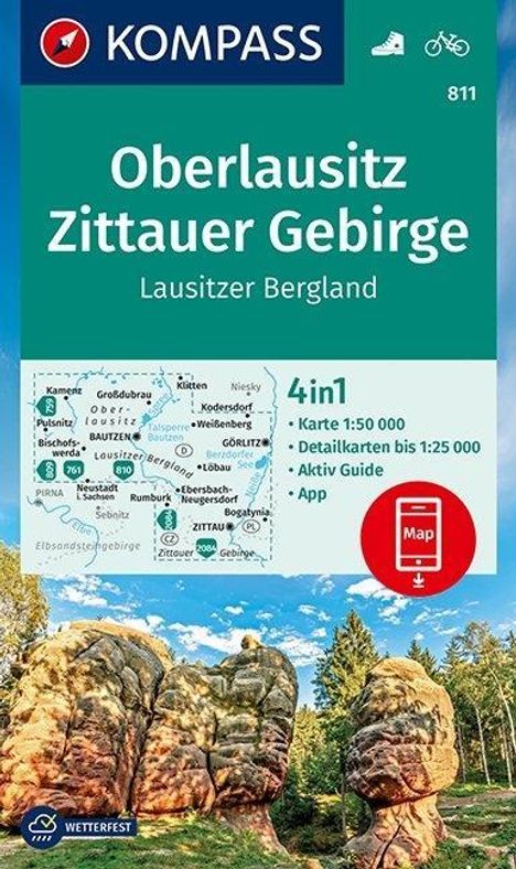 Oberlausitz, Zittauer Gebirge, Lausitzer Bergland, Karten