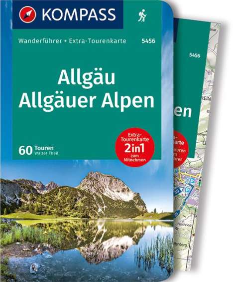 Walter Theil: KOMPASS Wanderführer Allgäu, Allgäuer Alpen 1:40 000, Buch