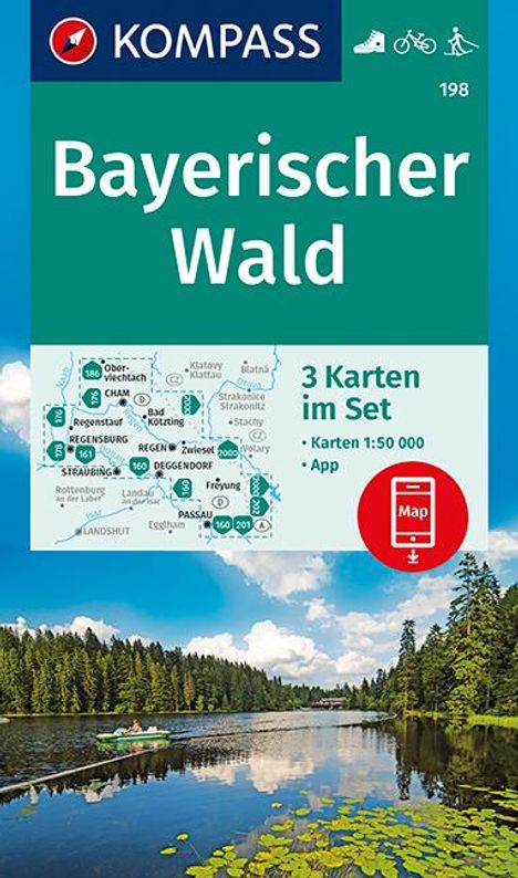 Bayerischer Wald 1:50 000, Karten