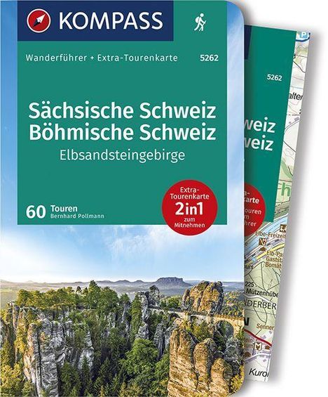 Bernhard Pollmann: KOMPASS Wanderführer Sächsische Schweiz, Böhmische Schweiz, Elbsandsteingebirge, Buch