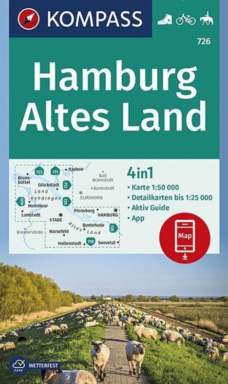KOMPASS Wanderkarte Hamburg, Altes Land, Karten