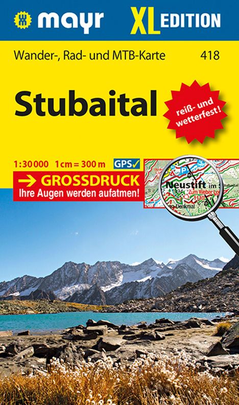Mayr Wanderkarte Stubaital XL 1:30.000, Karten