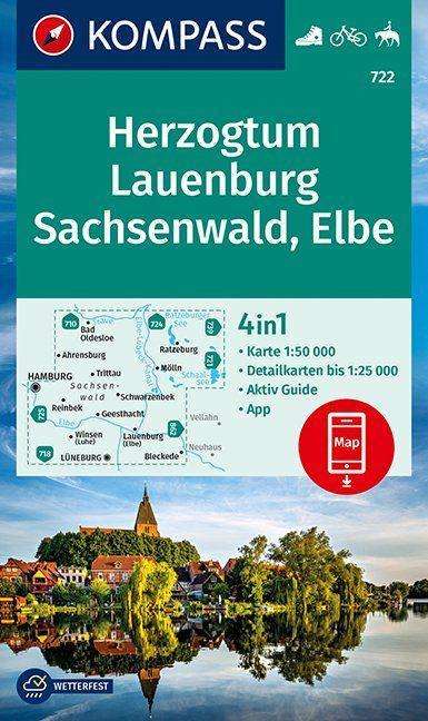 KOMPASS Wanderkarte Herzogtum Lauenburg 1:50 000, Karten