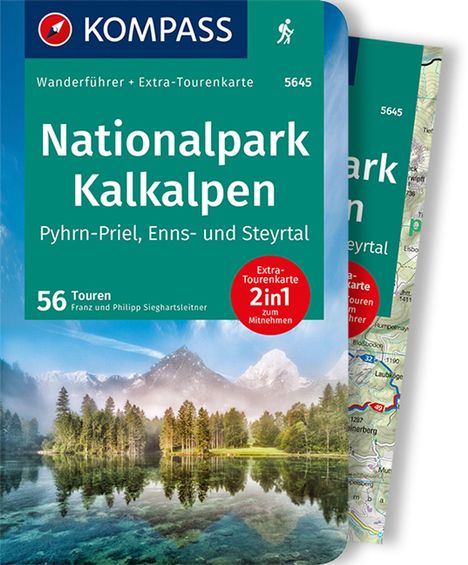 Franz und Philipp Sieghartsleitner: KOMPASS Wanderführer Nationalpark Kalkalpen - Pyhrn-Priel, Enns- und Steyrtal, 55 Touren, Buch
