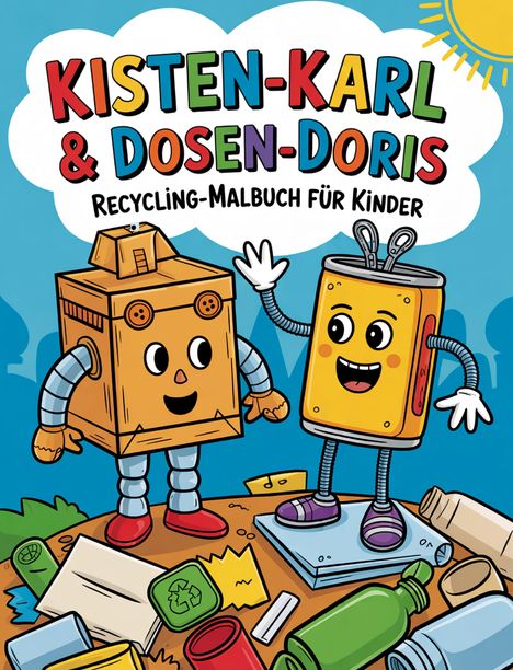 Nanja Holland: Kisten-Karl & Dosen-Doris: Recycling-Malbuch für Kinder, Buch