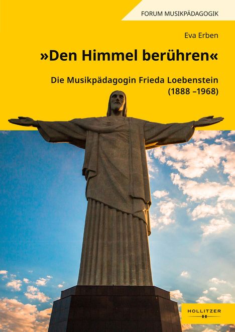 "Den Himmel berühren": Die Musikpädagogin Frieda Loebenstein (1888-1968). Statue mit ausgebreiteten Armen vor Himmel.