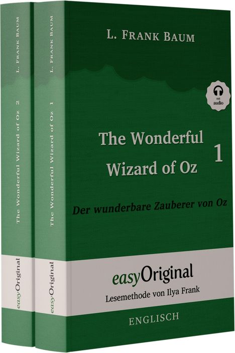L. Frank Baum: The Wonderful Wizard of Oz / Der wunderbare Zauberer von Oz - 2 Teile (mit kostenlosem Audio-Download-Link), Buch