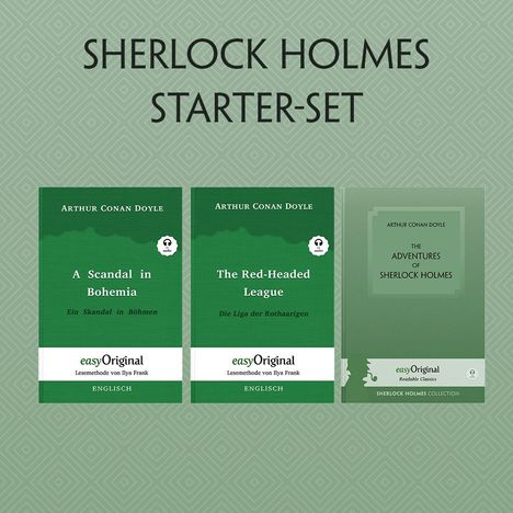 Sir Arthur Conan Doyle: The Adventures of Sherlock Holmes (mit 4 MP3 Audio-CDs) - Starter-Set, Buch