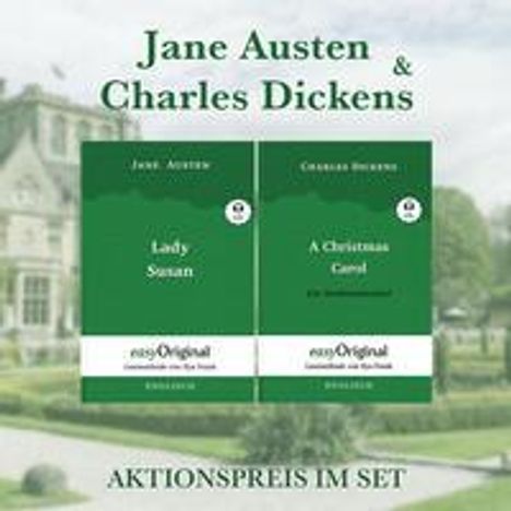 Jane Austen: Jane Austen &amp; Charles Dickens Softcover (Bücher + 2 MP3 Audio-CDs) - Lesemethode von Ilya Frank, Buch