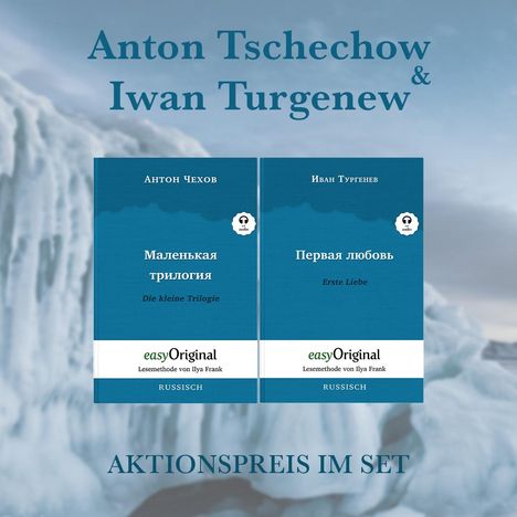 Anton Pawlowitsch Tschechow: Anton Tschechow &amp; Iwan Turgenew Softcover (Bücher + 2 MP3 Audio-CDs) - Lesemethode von Ilya Frank, Buch