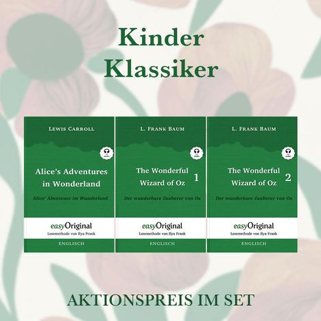 Lewis Carroll: Kinder Klassiker Kollektion (Bücher + Audio-Online) - Lesemethode von Ilya Frank - Zweisprachige Ausgabe Englisch-Deutsch, Buch