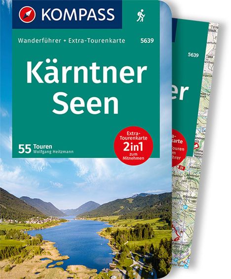 Wolfgang Heitzmann: Heitzmann, W: KOMPASS Wanderführer Kärntner Seen, 55 Touren, Buch