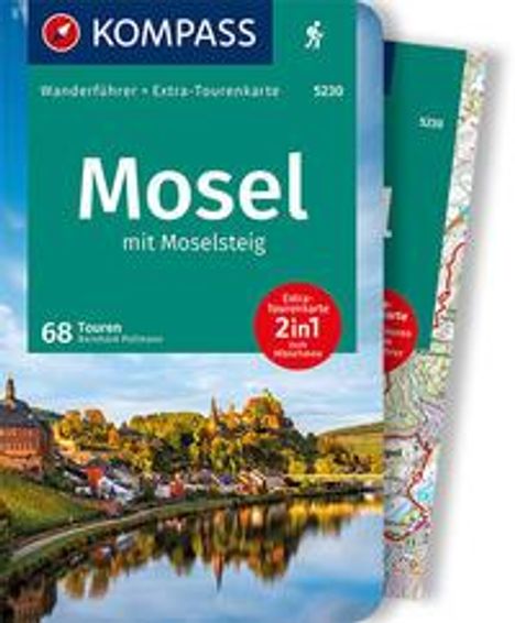 Bernhard Pollmann: Pollmann, B: KOMPASS Wanderführer Mosel mit Moselsteig, 68 T, Buch