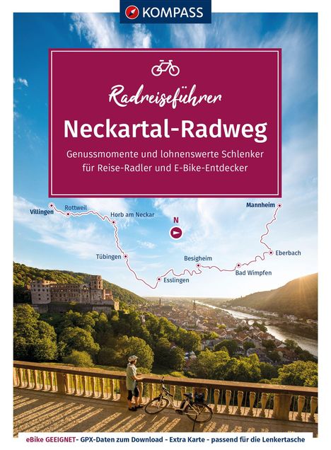 KOMPASS Radreiseführer Neckartal-Radweg, Buch