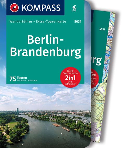 Bernhard Pollmann: KOMPASS Wanderführer Berlin-Brandenburg, 75 Touren mit Extra-Tourenkarte, Buch