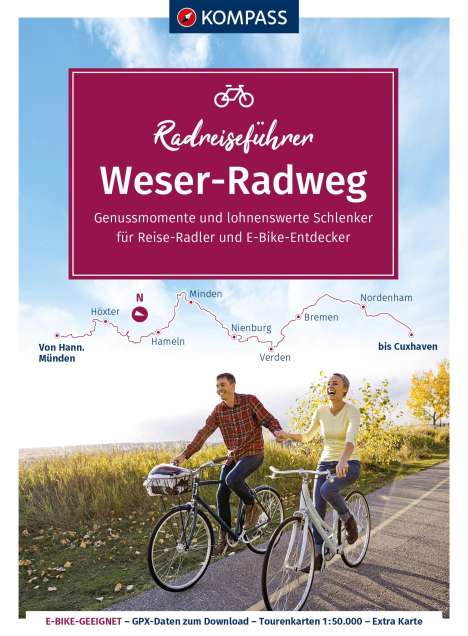 KOMPASS Radreiseführer Weser-Radweg, Buch