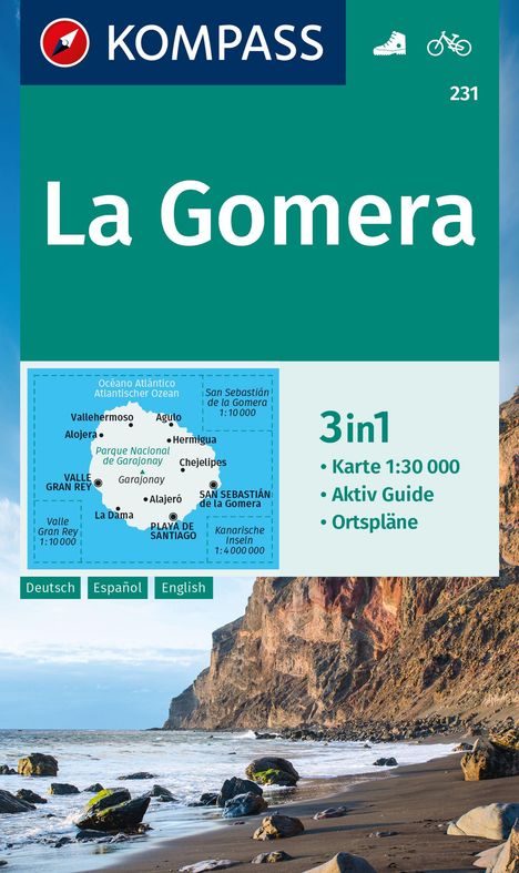 KOMPASS Wanderkarte 231 La Gomera 1:30.000, Karten