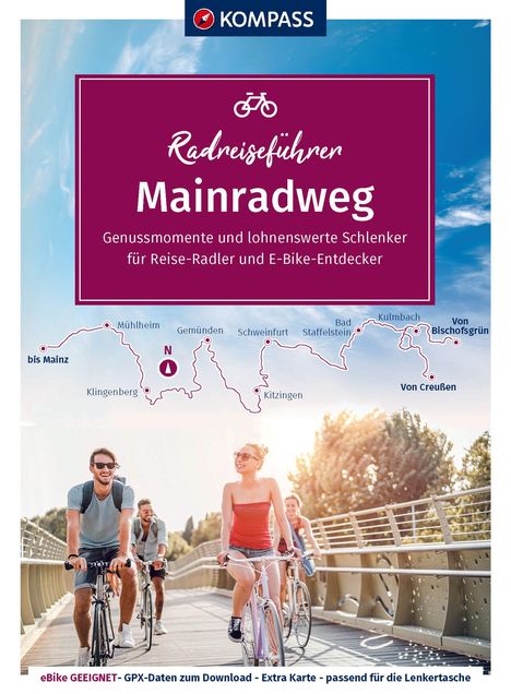 KOMPASS Radreiseführer Mainradweg, Buch