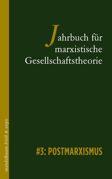 Jahrbuch für marxistische Gesellschaftstheorie, Buch