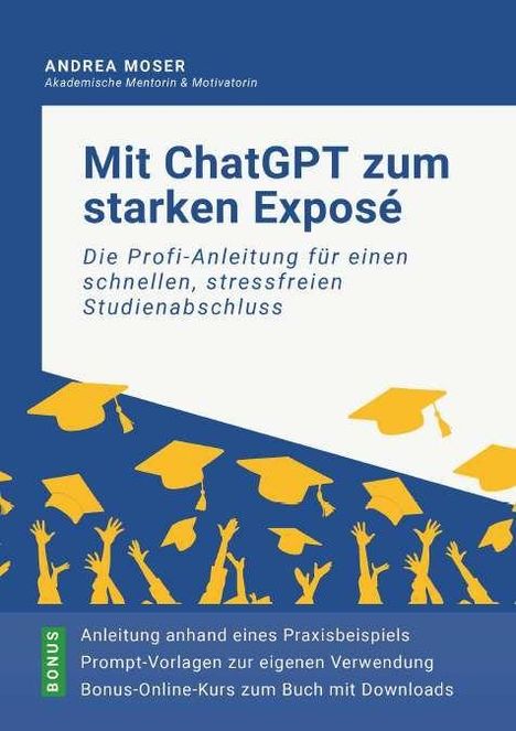 „Mit ChatGPT zum starken Exposé“ – Anleitung für stressfreien Studienabschluss. Bild zeigt gelbe Hüte und Hände.