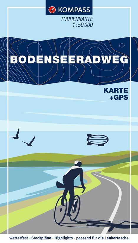 KOMPASS Fahrrad-Tourenkarte Bodenseeradweg 1:50.000, Karten