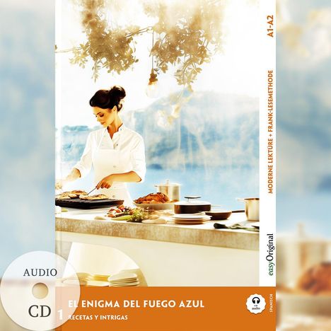 Elena Vallejo: El Enigma del Fuego Azul - Spanische Krimi-Lektüre A1-A2 (+ Audio-CD), Buch