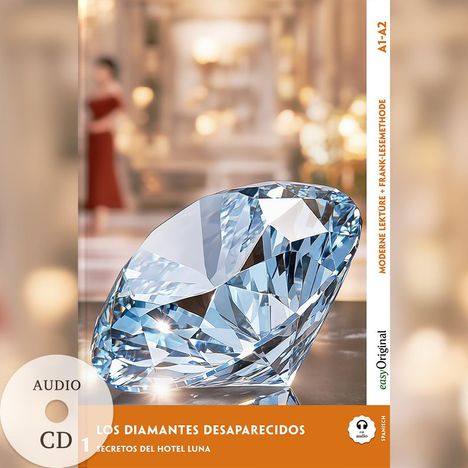 Elena Vallejo: Los Diamantes Desaparecidos - Spanische Krimi-Lektüre A1-A2 (+ Audio-CD), Buch