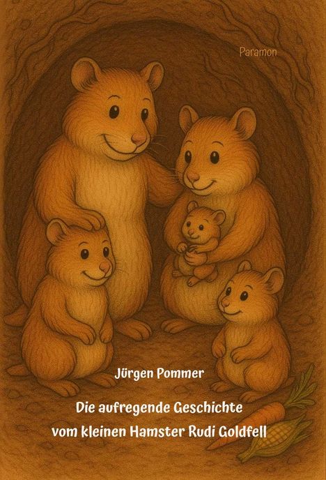 Jürgen Pommer, Die aufregende Geschichte vom kleinen Hamster Rudi Goldfell. Eine hamsterfamilie in ihrem Bau.