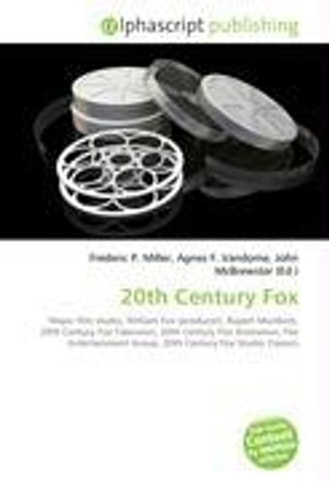 Text: "20th Century Fox", "Alphascript Publishing". 
Oben eine Filmrolle, darunter Namen und Begriffe in schwarzer und grüner Schrift.