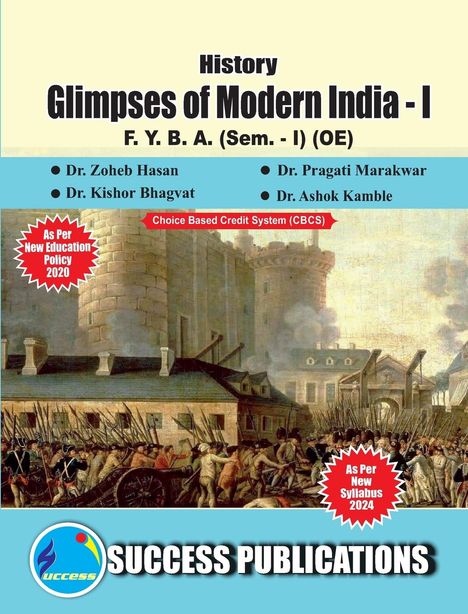 Pragati Balajira. . . Zoheb Hasan: Glimpses of Modern India - I(F.Y.B.A,Sem.-I) SPPU-Text(English), Buch