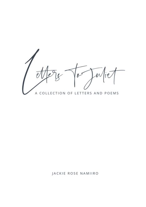 Jackie Rose Namiiro: Letters to Juliet, Buch