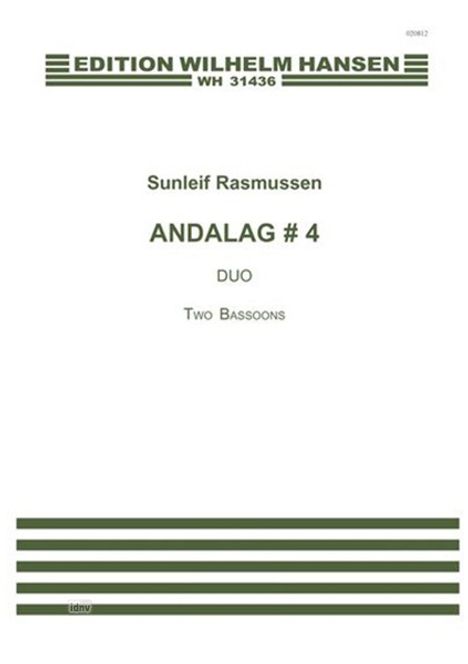 Sunleif Rasmussen: Andalag 4, Noten