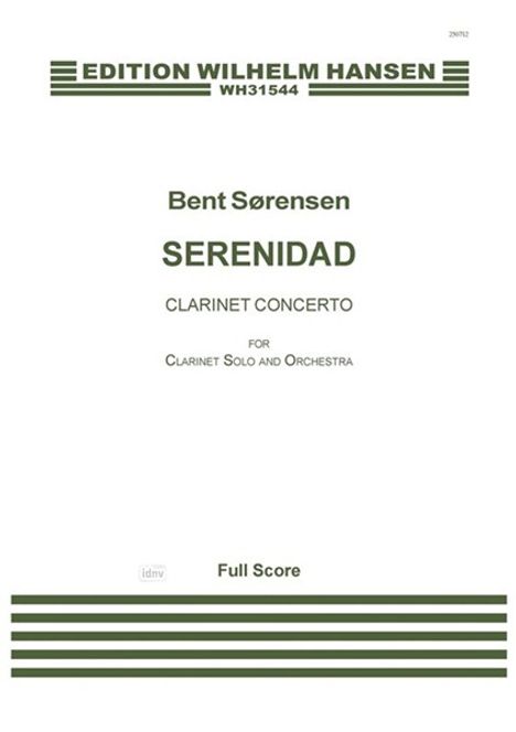 Bent Sörensen: Serenidad (Score), Noten