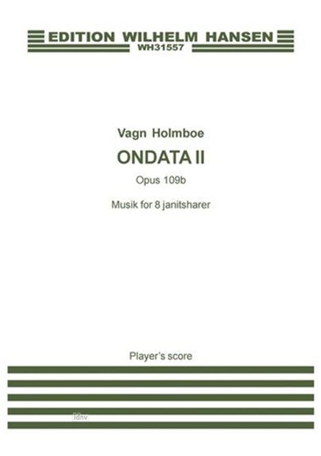 Vagn Holmboe: Ondata II OP. 109B (Player's score), Noten