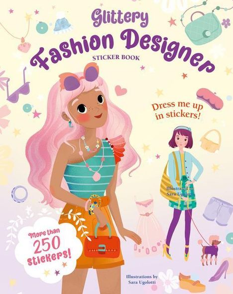 Glittery Fashion Designer Sticker Book, Buch