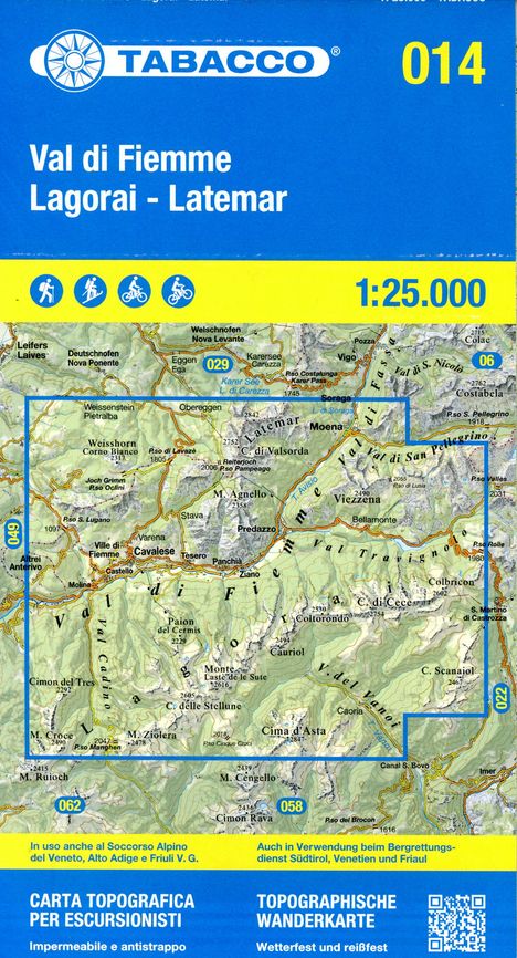 14 Val di Fiemme, Karten