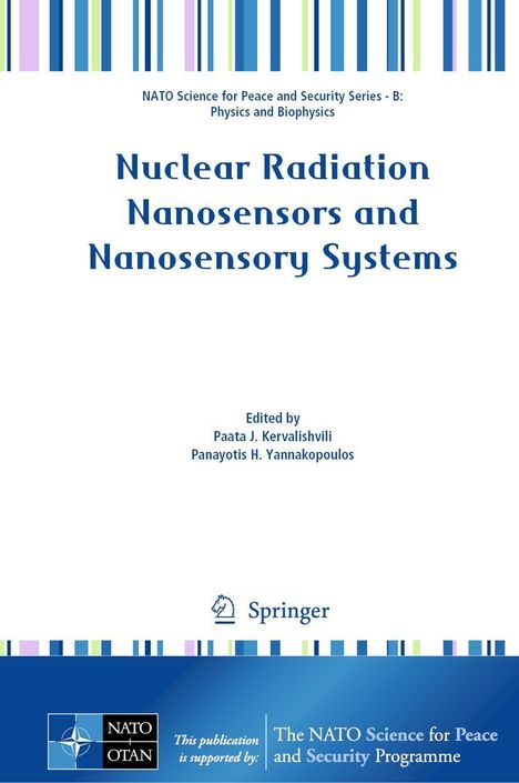 Titel: "Nuclear Radiation Nanosensors and Nanosensory Systems." Herausgeber: Paata J. Kervalishvili, Panayotis H. Yannakopoulos. Springer-Logo.
