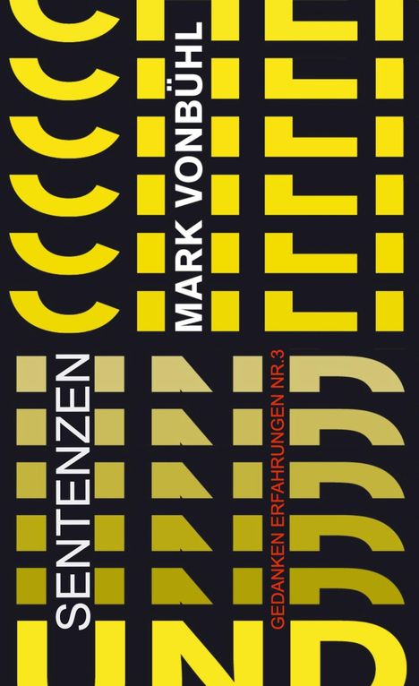 Mark Vonbühl: Sentenzen, Buch