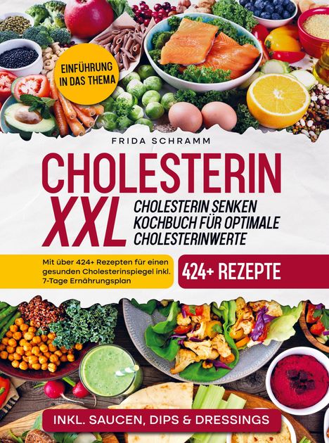 Frida Schramm: Cholesterin XXL - Cholesterin senken Kochbuch für optimale Cholesterinwerte, Buch