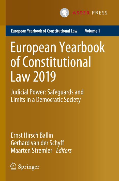 European Yearbook of Constitutional Law 2019, Buch