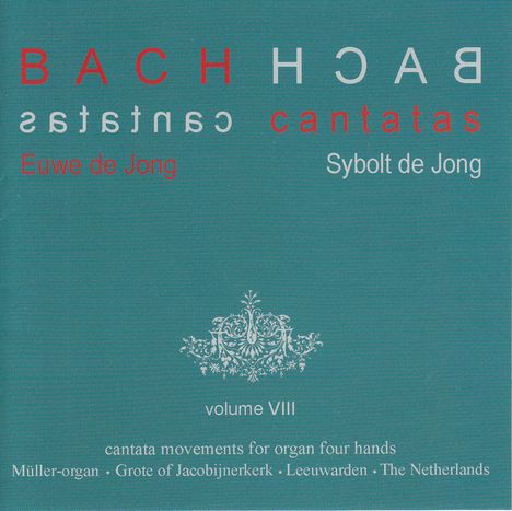 Johann Sebastian Bach (1685-1750): Kantatensätze für Orgel 4-händig Vol.8, CD