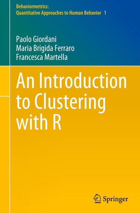 Paolo Giordani: An Introduction to Clustering with R, Buch